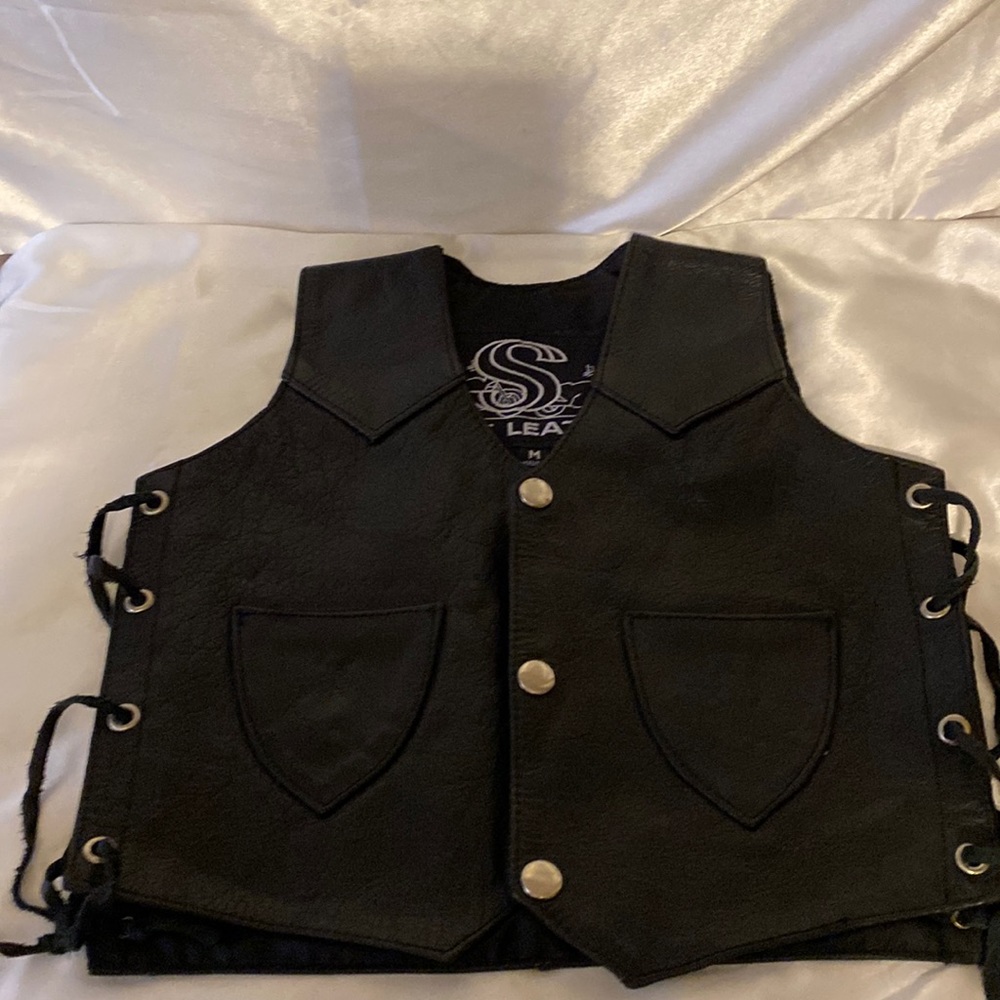 Shaf Leather biker vest